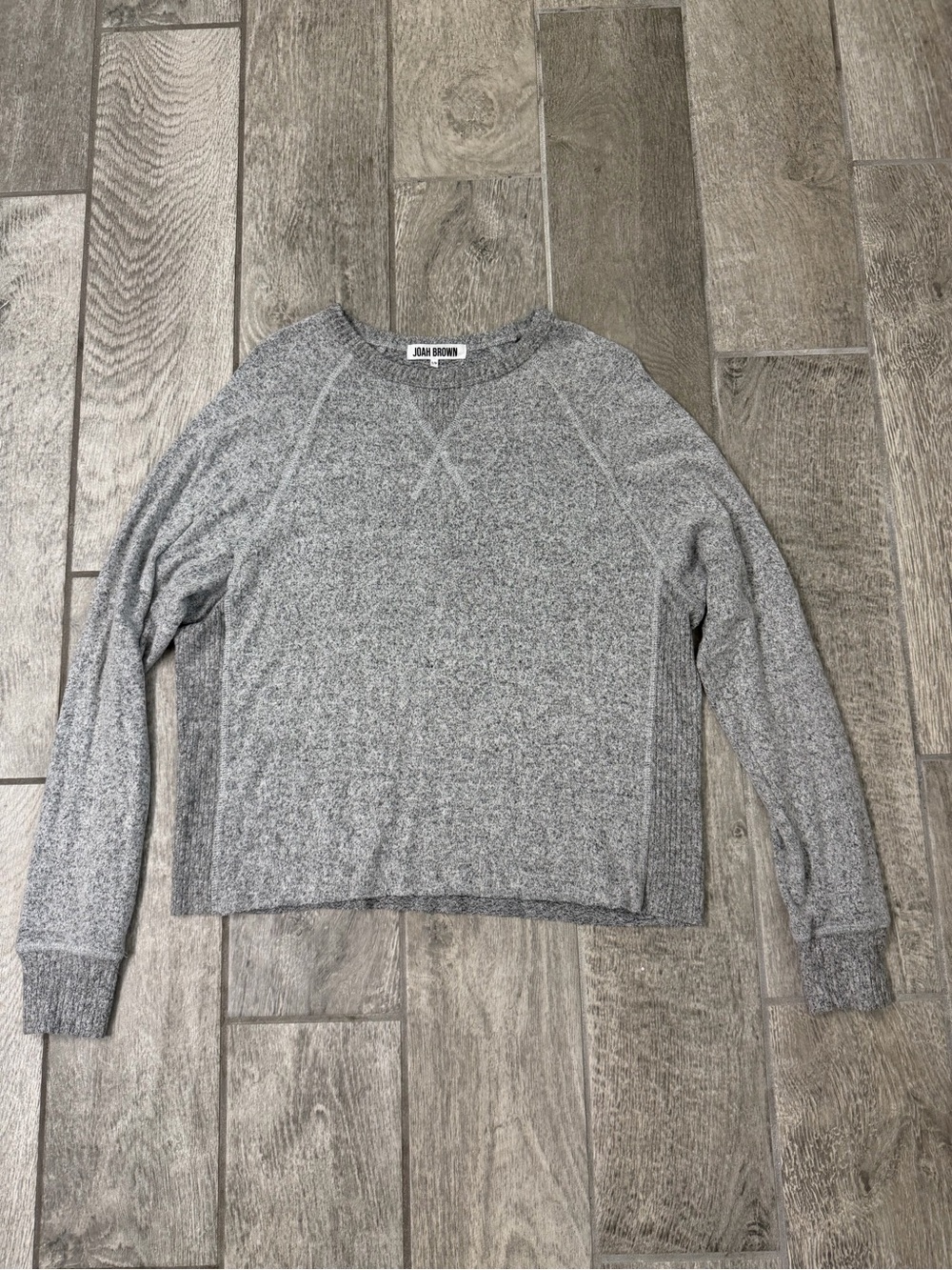 Joah Brown Gray Crewneck Pullover